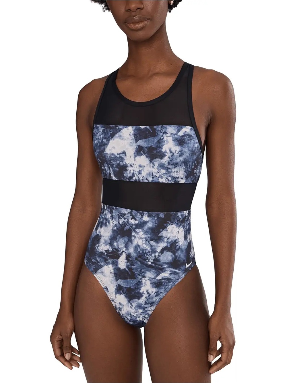 Nike Women's Frozen Floral V-back One Piece Swimsuit NWT Size Small